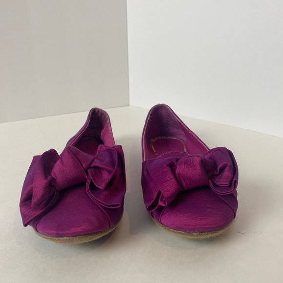 Madden Girl Pink Ballet Flats with Bow Size 6 - Picture 3 of 6